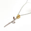 Colar De Rosa com Pingente Flower Ouro - Fabi Joias