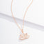 Colar Ouro Rose mais Pingente Flor de Lotus de Quartzo