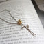 Colar De Rosa com Pingente Flower Ouro - Fabi Joias