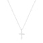 Corrente Prata 925 Unissex Legítima Com Pingente Crucifixo 60cm
