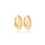 Par de Brincos Minimalista Feminino Luxo Ouro 18k Cravejado