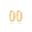 Brinco Minimalista Golden Circle Ouro 18k