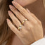 Alianças de Casamento/Namoro  em Prata 925 com Ouro 18K e Solitário Moissanite