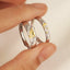 Par Aliança de Casal Sol e Lua Prata 925 e Ouro 18k
