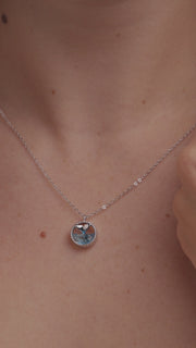 Colar de Prata 925 com Pingente de Sereia