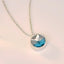 Colar com Pingente Mermaid Blue Prata 925 - Fabi Joias