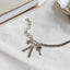 Pulseira de prata Vintage com Pendentes - Fabi Joias