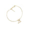 Pulseira Calda de Sereia ouro 14k com Pedra - Fabi Joias