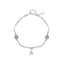 Pulseira com Pérola Natural, Pedra da Lua e com Pingente de Calda de Sereia - Fabi Joias