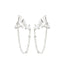 Brinco modelo Fake Sweet Butterfly de Corrente - fabijoias
