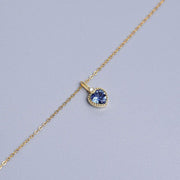 Colar com Pingente de Zircônia Coração Ouro amarelo 18k - Fabi Joias